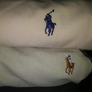 2 Ralph Lauren Polo Button Down Shirts XL Blake